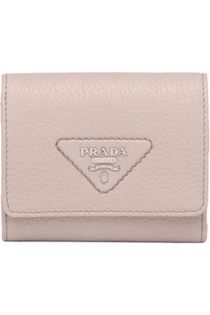 Prada Leather logo-plaque wallet