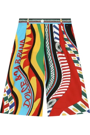 Dolce & Gabbana Carretto-print cotton culottes