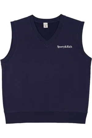 Sporty & Rich Logo-print sleeveless sweatshirt