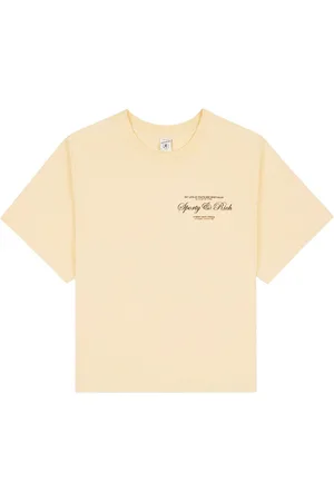 Sporty & Rich Logo-print cropped T-shirt