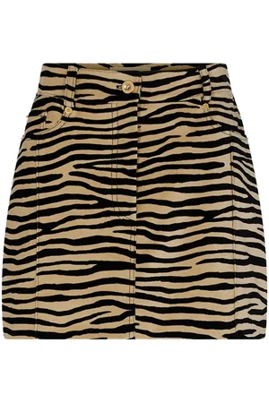 Paco rabanne Tiger-print stretch-cotton miniskirt