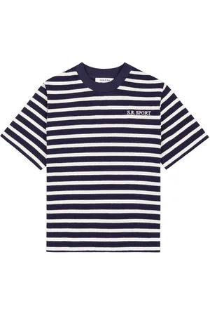 Sporty & Rich SR Sport striped T-shirt