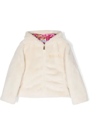 Moschino Hooded faux-fur jacket