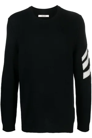 Zadig & Voltaire Stripe-detail cashmere jumper