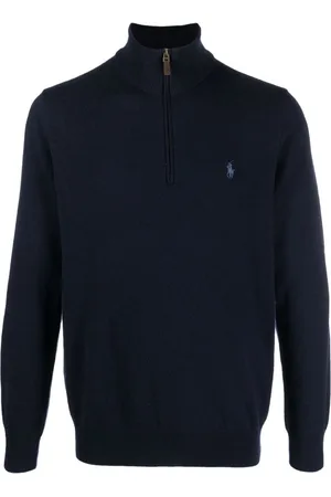 Ralph Lauren Logo-embroidered half-zip sweater