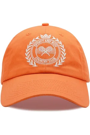 Sporty & Rich Open crest-embroidery cap