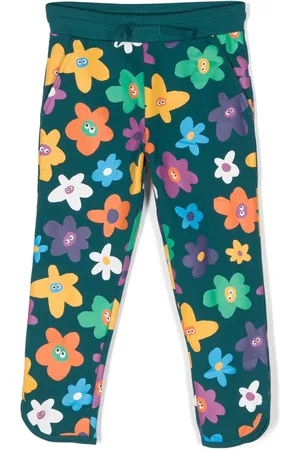 Stella McCartney Smiley Flower-print track pants