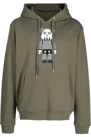 MOSTLY HEARD RARELY SEEN Bear-print cotton hoodie