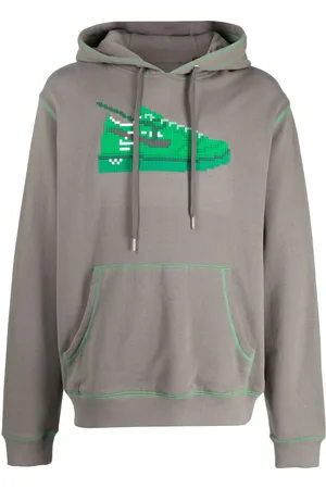 MOSTLY HEARD RARELY SEEN Sneaker-print cotton hoodie