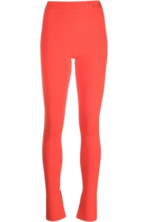 Patrizia Pepe Logo-waistband mid-rise trousers