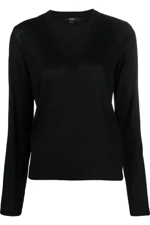 SEVENTY BY SERGIO TEGON Lightweight V-neck wool jumper