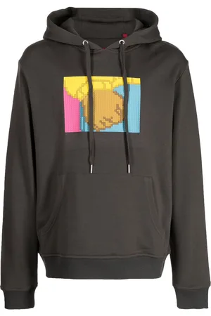MOSTLY HEARD RARELY SEEN Fist-print cotton hoodie