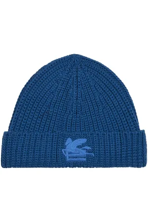 Etro Pegaso motif-embroidered wool beanie