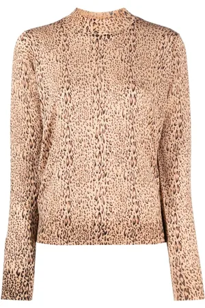 Twin-Set Leopard-print fine-knit jumper