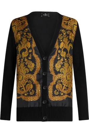 Etro Paisley-print panelled cardigan