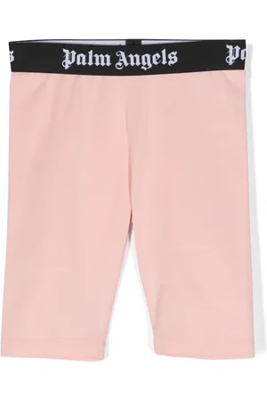 Palm Angels Elasticated logo-waistband shorts