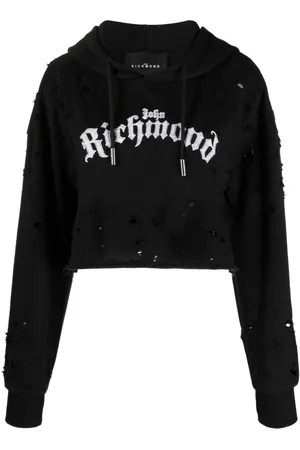 John Richmond Vanida logo-print hoodie