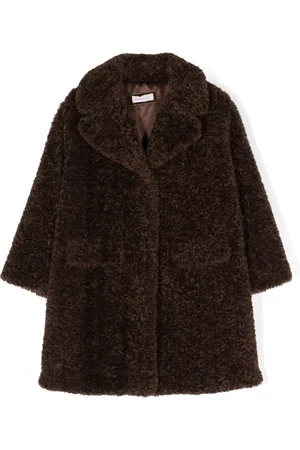 MONNALISA Teddy single-breasted coat