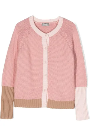 Il gufo Knitted cotton cardigan