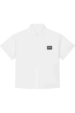Dolce & Gabbana Logo-plaque cotton shirt