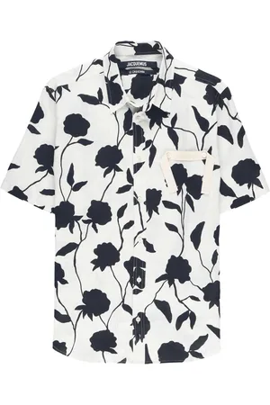 Jacquemus White & Black Le Papier 'La Chemise Jean' Shirt for Men