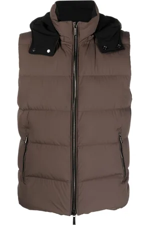 MOORER High-neck padded gilet