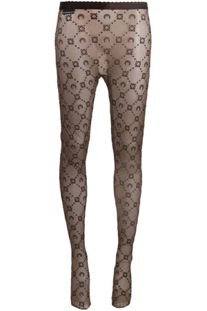 Gucci Intarsia Tights in Brown