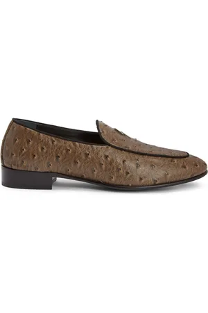 Giuseppe Zanotti Rudolph logo-plaque leather loafers