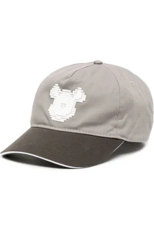MOSTLY HEARD RARELY SEEN Bear-motif cotton cap