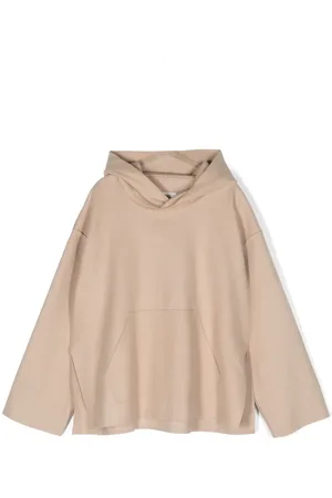 Maison Margiela Logo-embroidered drop-shoulder hoodie