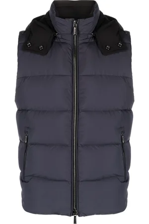 MOORER High-neck padded gilet
