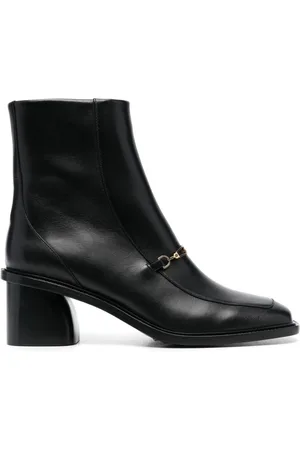 Sandro 60mm buckle-detailing leather boots
