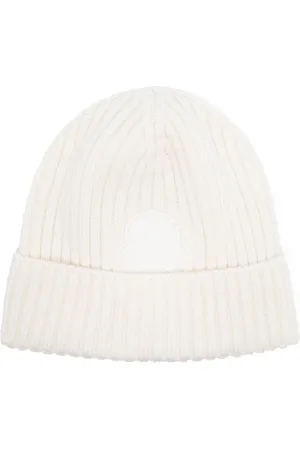 Moncler Logo-patch ribbed-knit beanie