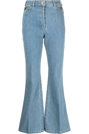 Patou Organic-denim flared jeans