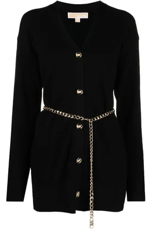Michael Kors Chain-belt knitted cardigan