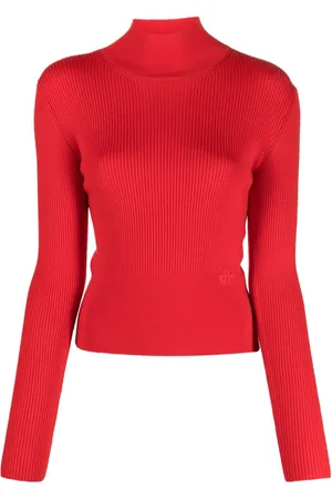 Patou Merino-blend mock-neck jumper