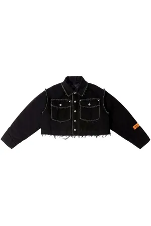 Heron Preston: Black Gradient Regular Denim Jacket