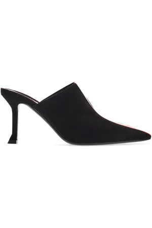 Salvatore Ferragamo 85mm stripe-detail suede mule