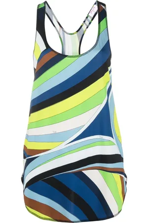 Puccini Iride-print sleeveless tank top