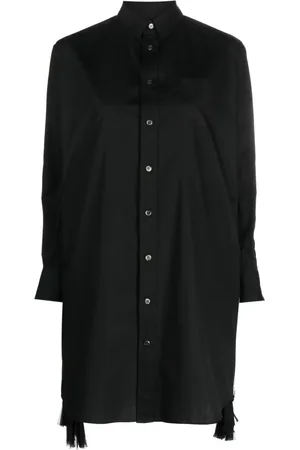SACAI Zip-detail mini shirtdress