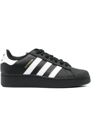 Adidas Superstar Black/White low-top Sneakers - Farfetch