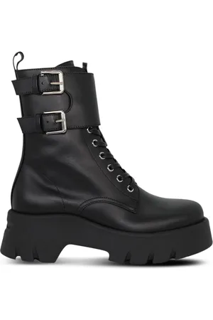 Gianvito Rossi Marloe leather combat boots