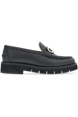 Salvatore Ferragamo Gancini-buckle leather loafers