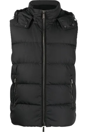 MOORER High-neck padded gilet