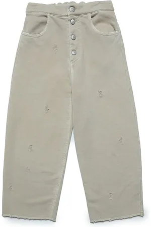 Maison Margiela Distressed-finish wide-leg jeans