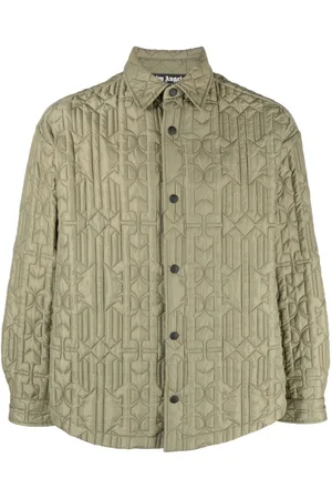 Palm Angels Monogram quilted shirt jacket