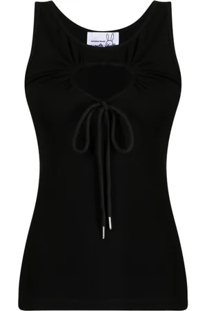 Natasha Zinko Heart cut-out sleeveless tank top