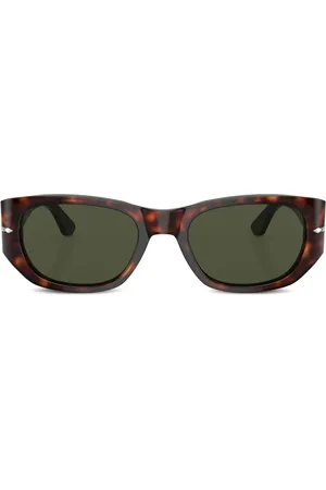 Persol Tortoiseshell-effect oval-frame sunglasses