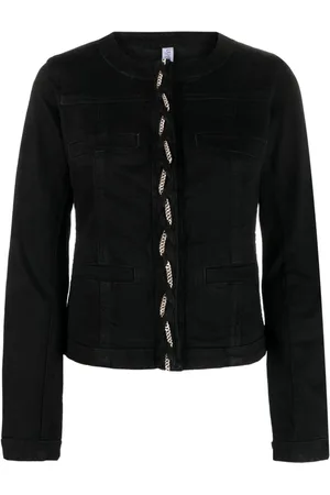 LIU JO chain-link Detail Denim Jacket - Farfetch