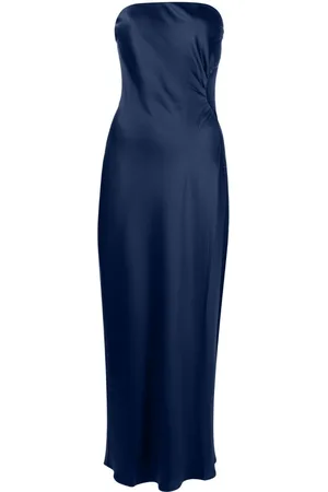 Reformation Nevaeh strapless satin midi dress